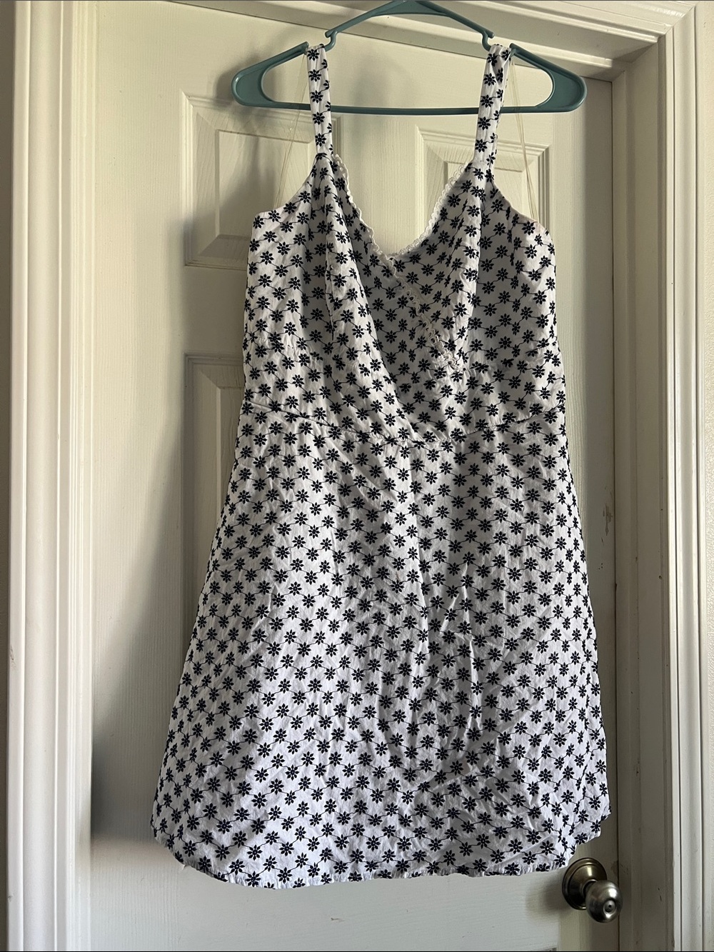 Trixxi White Dress with Black Floral Print